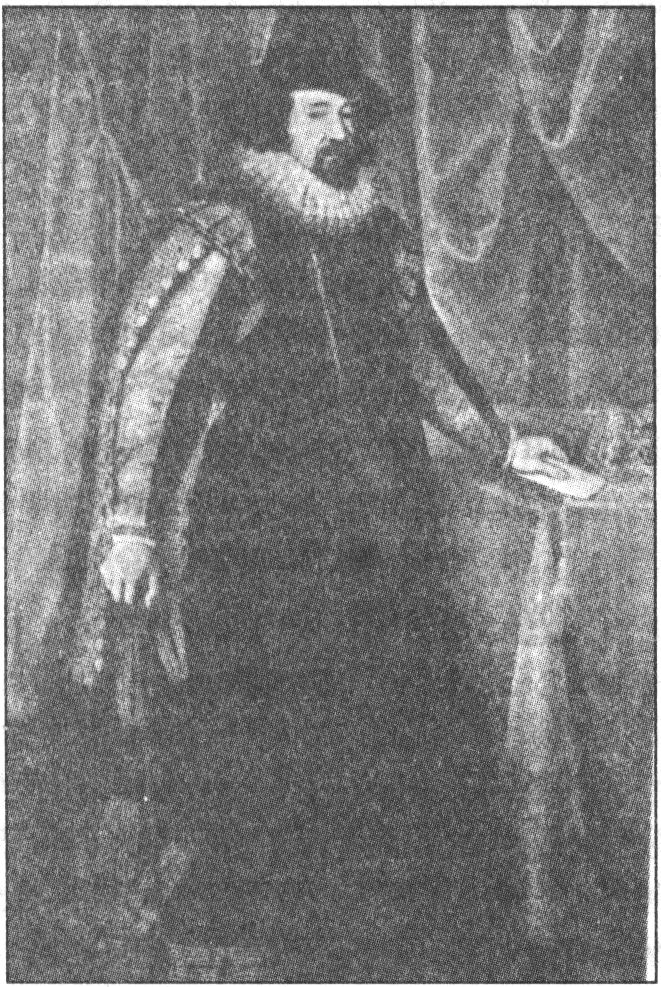 Фрэнсис Бэкон в парламентском одеянии. Этот портрет работы неизвестного художника является копией с более раннего портрета эпохи короля Якова