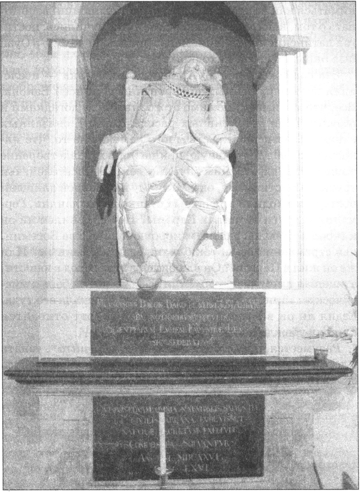 Памятник Фрэнсису Бэкону в церкви Св. Майкла в Сент-Олбансе. «На локоть опершись, я начинаю...»