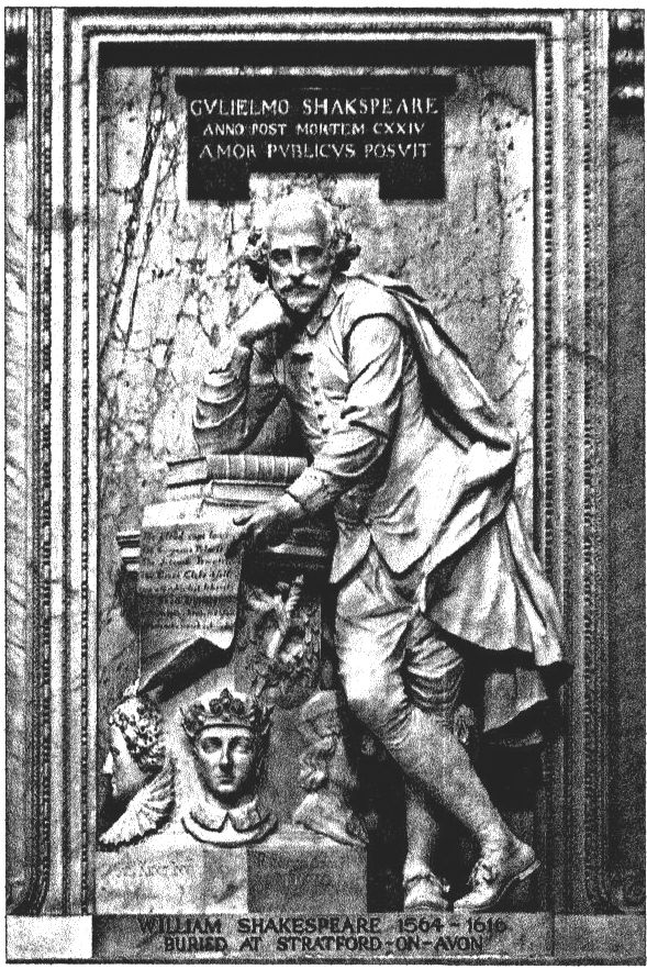 Памятник Шекспиру в Вестминстерском аббатстве