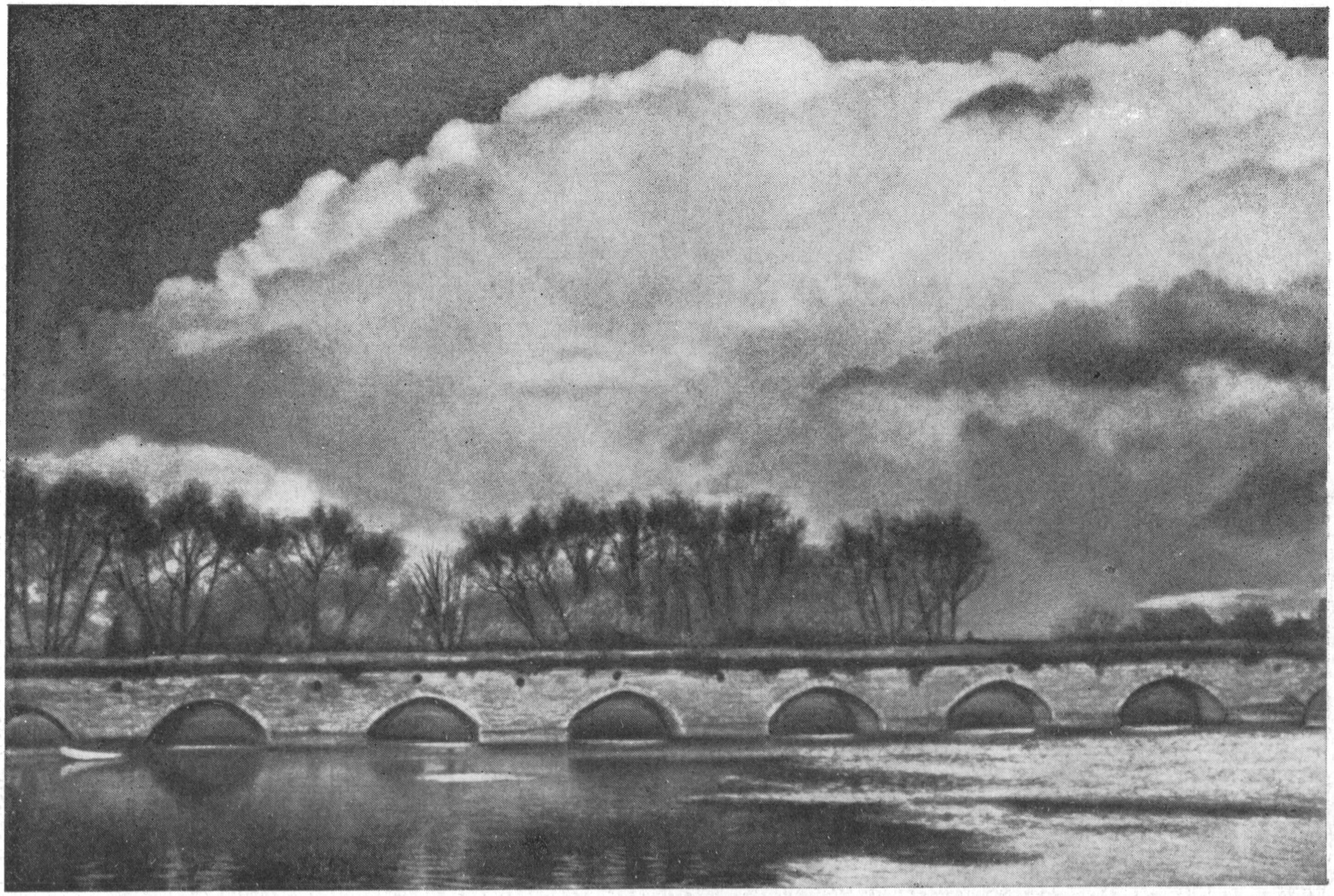 Клоптонский мост в Стрэтфорде через реку Эвон. Дорога в Лондон