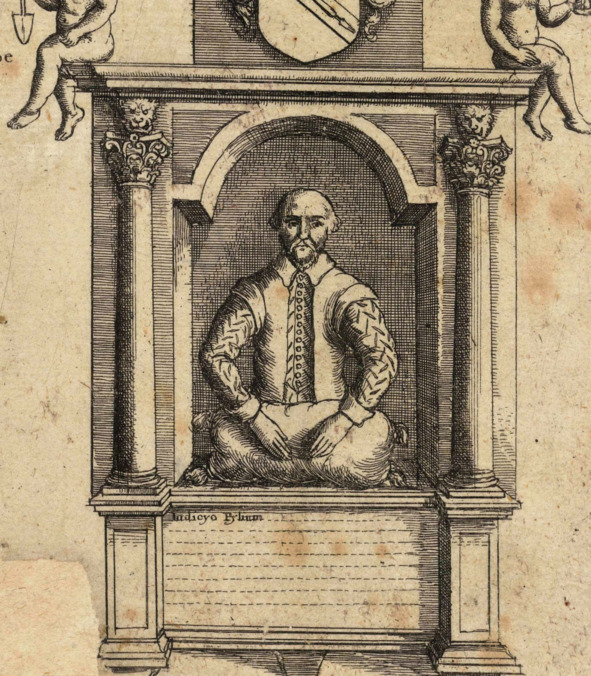 Так выглядел оригинальный памятник Шаксперу из путеводителя Дагдейла, 1656
