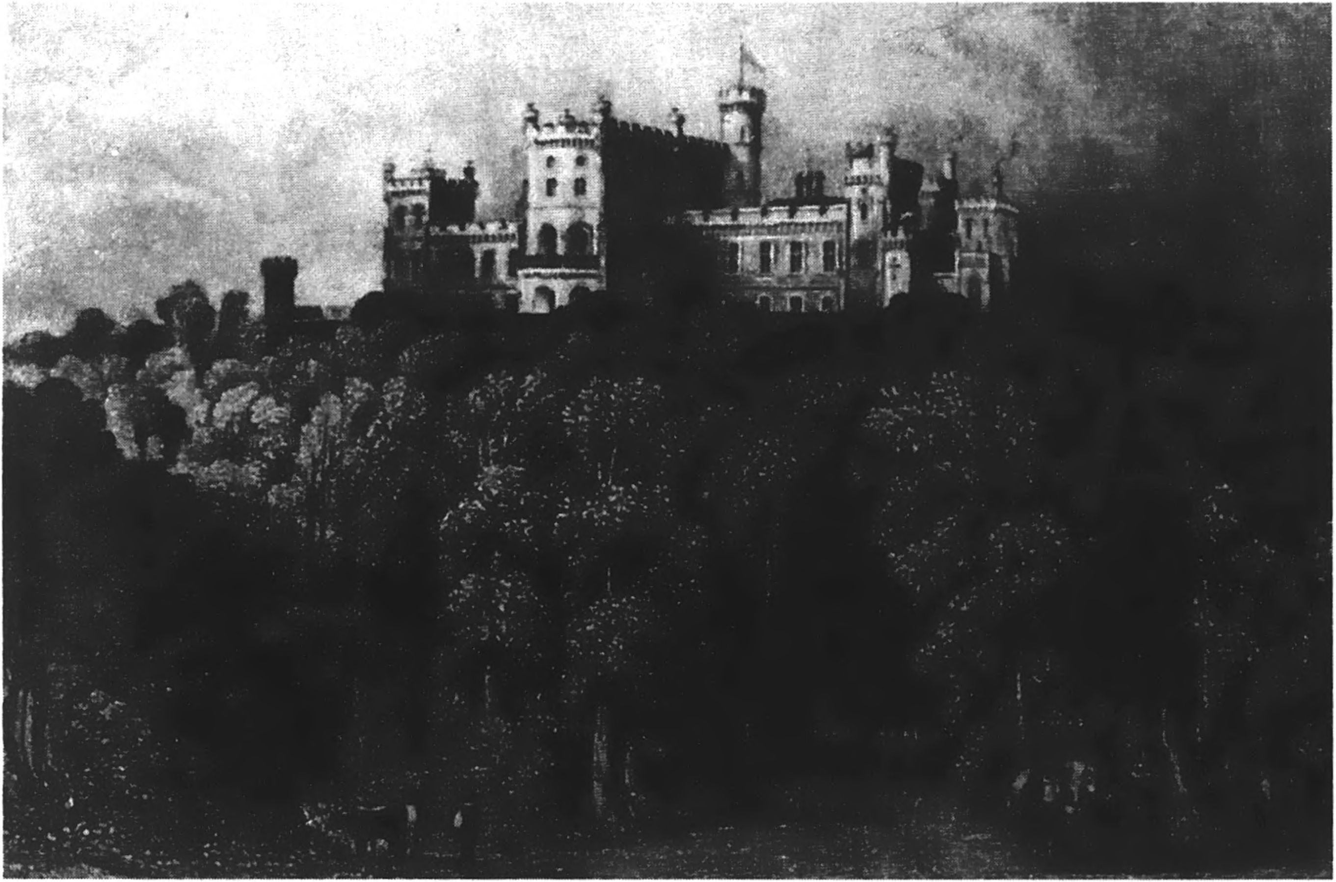 Замок Бельвуар. С рисунка XIX в.
