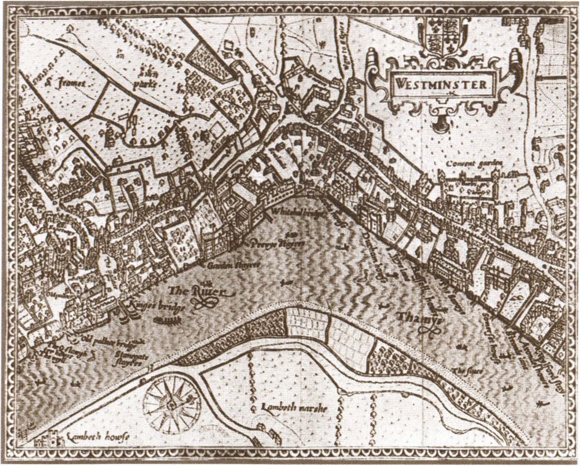 Карта елизаветинского Лондона