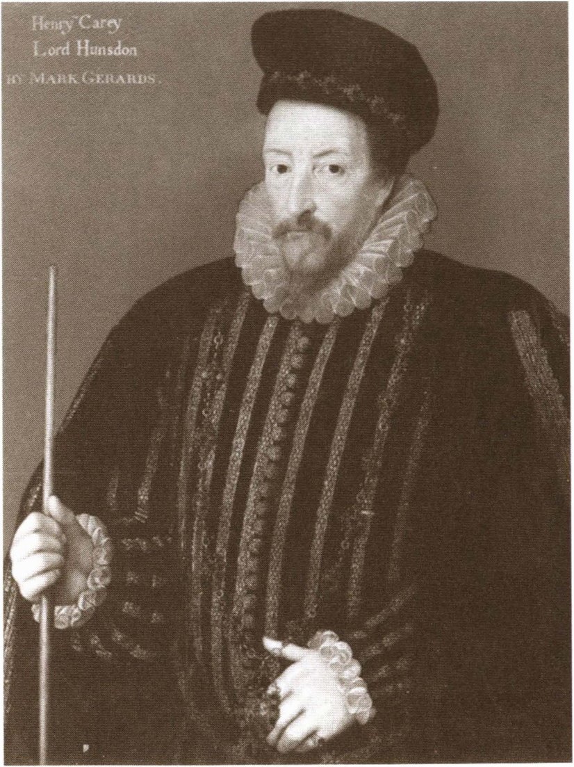 Лорд-камергер Генри Кэри, лорд Хансдон — покровитель труппы, с которой Шекспир был связан с 1594 года