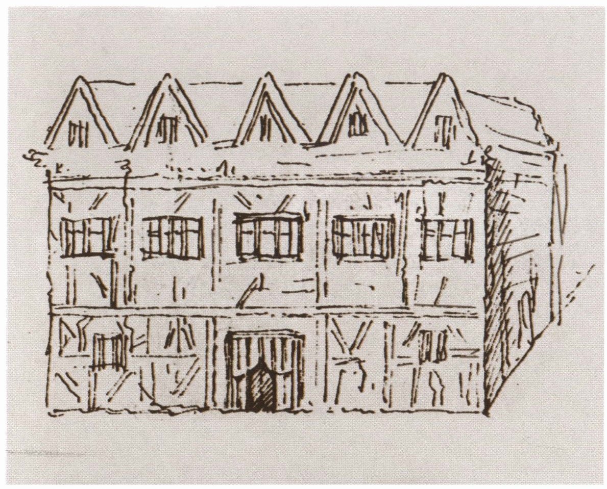 Нью-Плейс, второй по величине дом Стрэтфорда, купленный Шекспиром в 1597 году